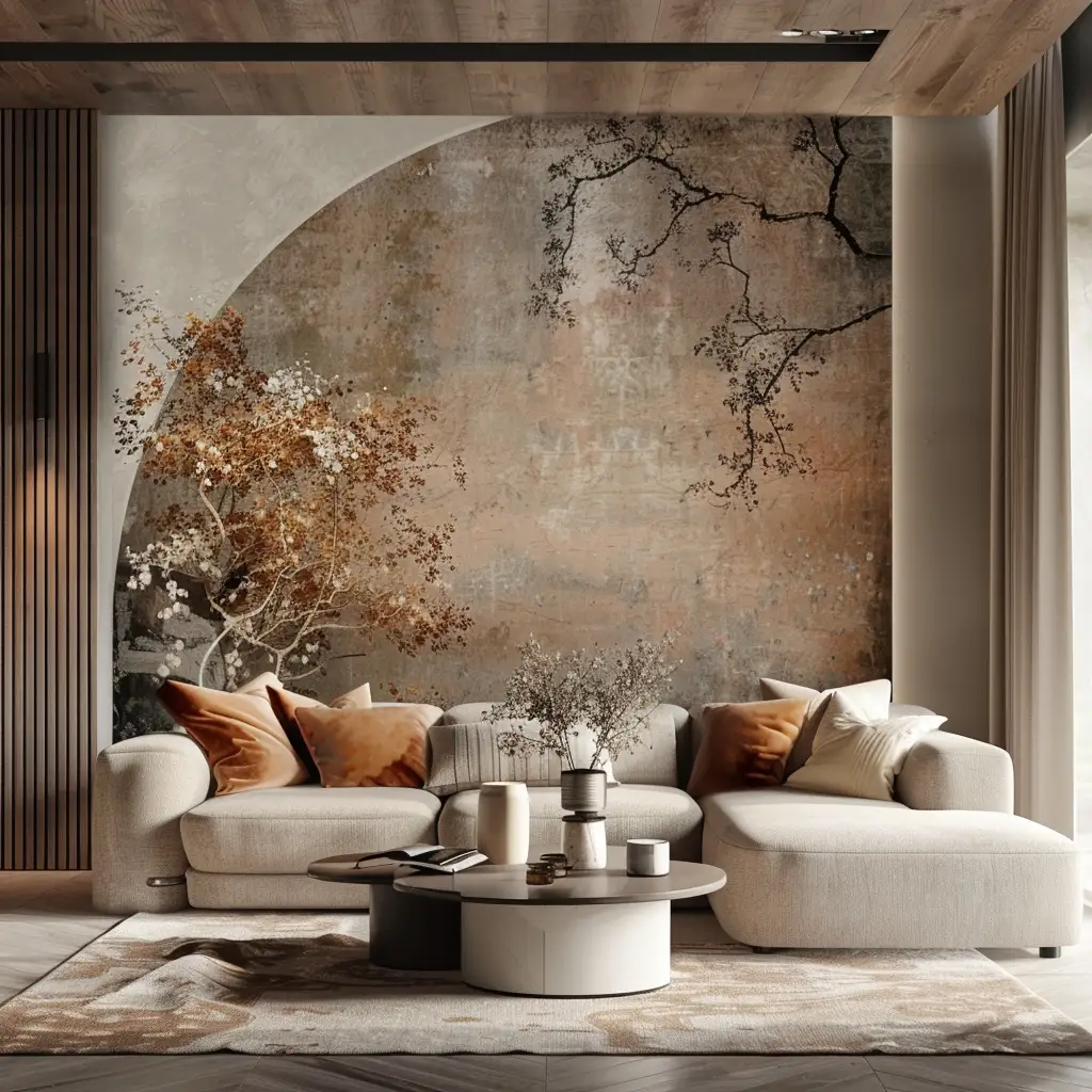 pose d'une tapisserie par REVA